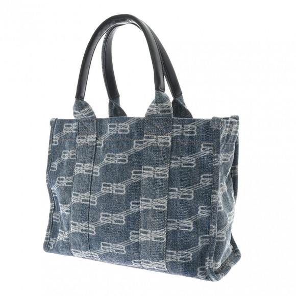 Balenciaga Handbag Denim Blue 2WAY Small - Picture 1 of 12